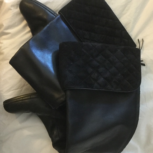 Ralph Lauren knee high pirate boots, black leather - Picture 5 of 6